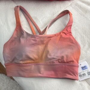 Lululemon Athletica Pink and Orange Sports Bra